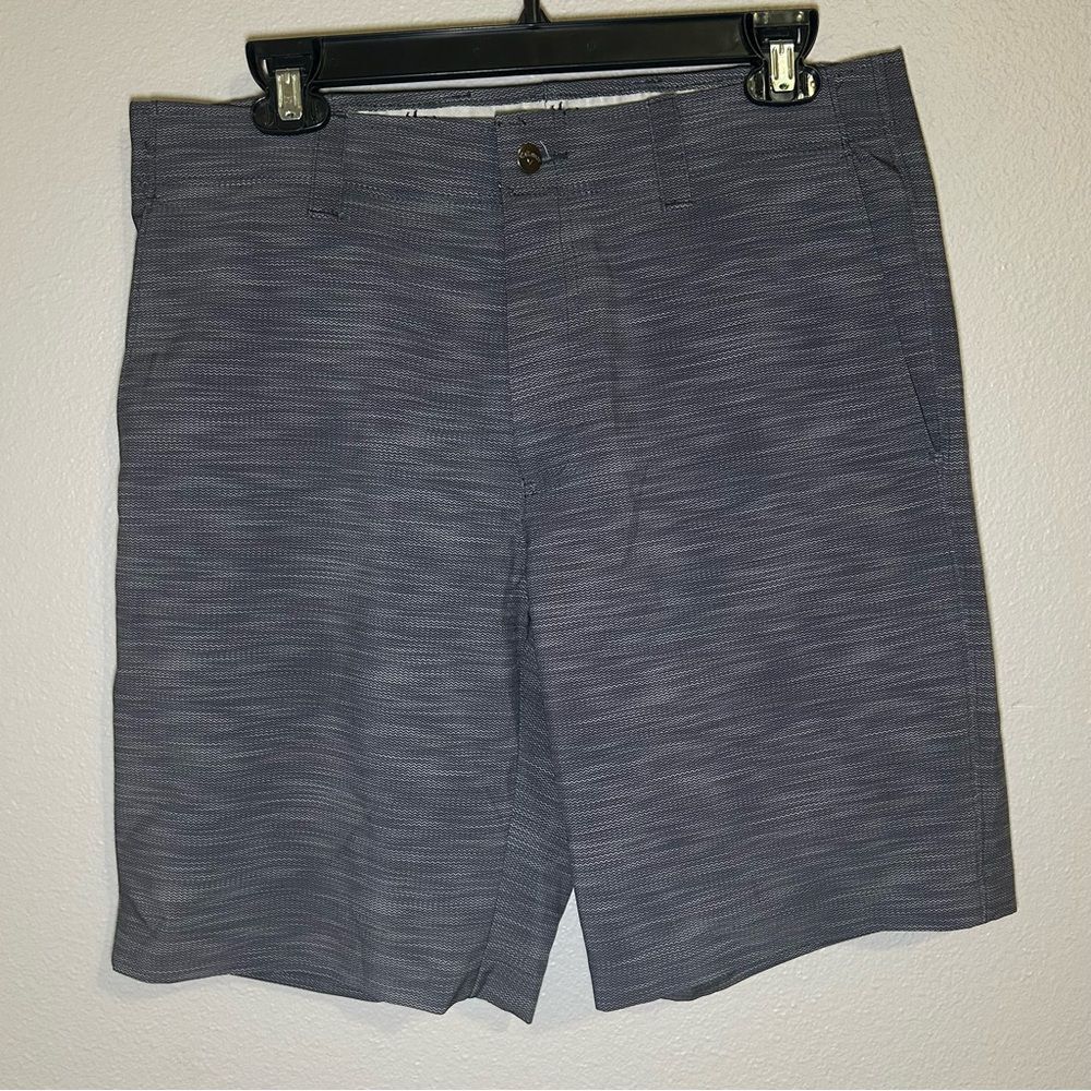 Callaway Gray Performance Golf Flat Front Shorts … - image 1